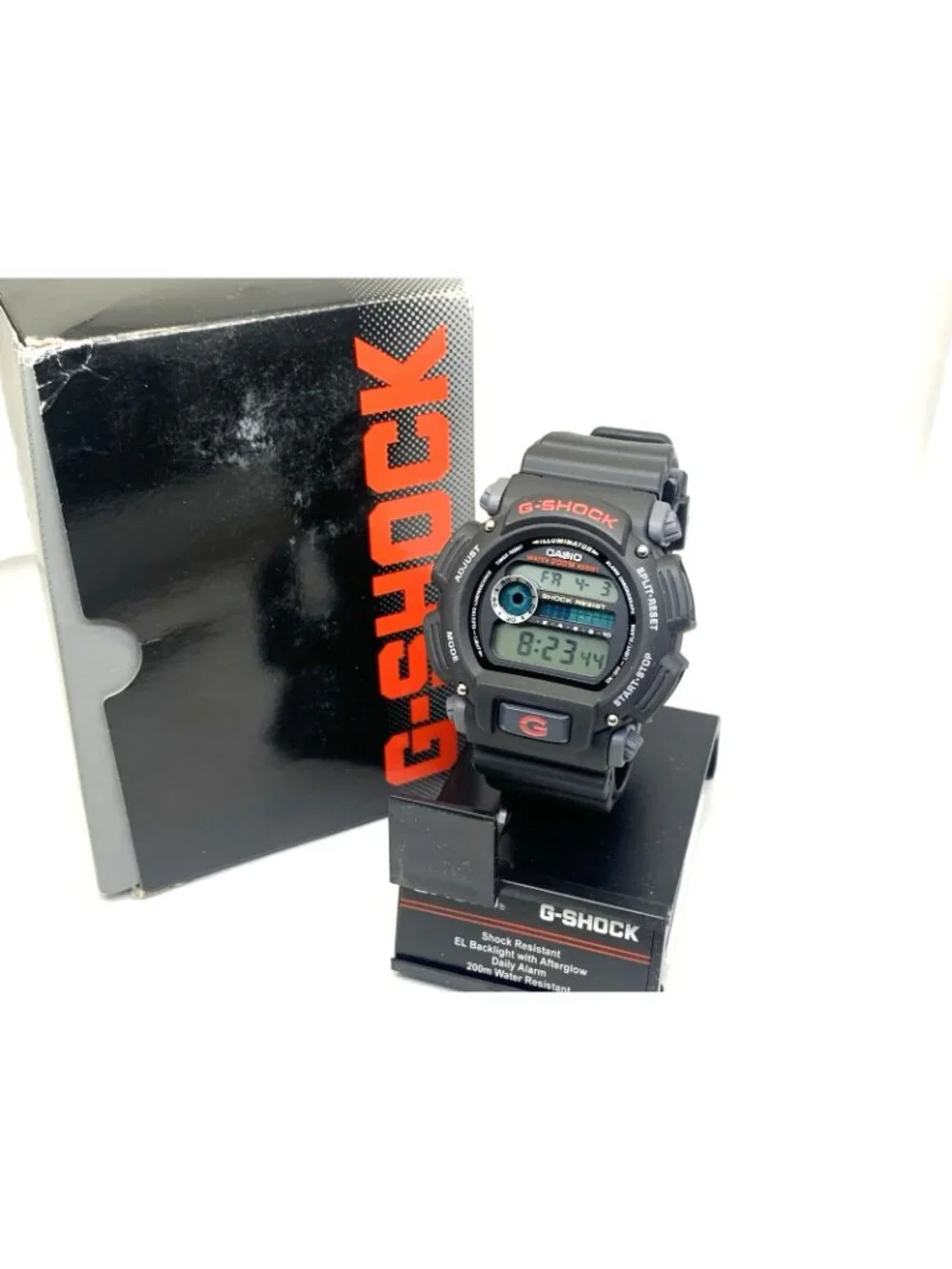 Casio Men's Watch G-Shock DW9052 Quartz Black Red Resin Digital 44mm 3232